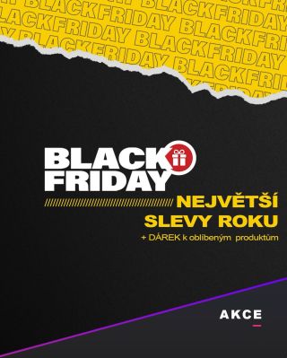 🎁 Slevy nestačí? Máme i dárky! 😉 Black Friday u nás hraje dvojitou hru – největší slevy roku a k oblíbeným produktům...